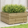 Fioriera da Giardino 100x100x49,5cm in Legno di Pino Impregnato