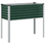 Fioriera da Giardino Verde 100x41x90 cm in Acciaio