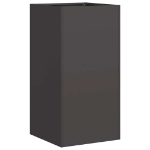 Fioriera Nera 40x40x80 cm in Acciaio Laminato a Freddo