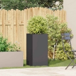Fioriera Nera 40x40x80 cm in Acciaio Laminato a Freddo