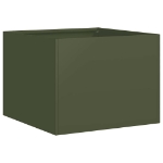 Fioriera Verde Oliva 40x40x30 cm in Acciaio