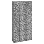 Fioriere Rialzate a Gabbione 3 pz 30x30x200 cm in Ferro