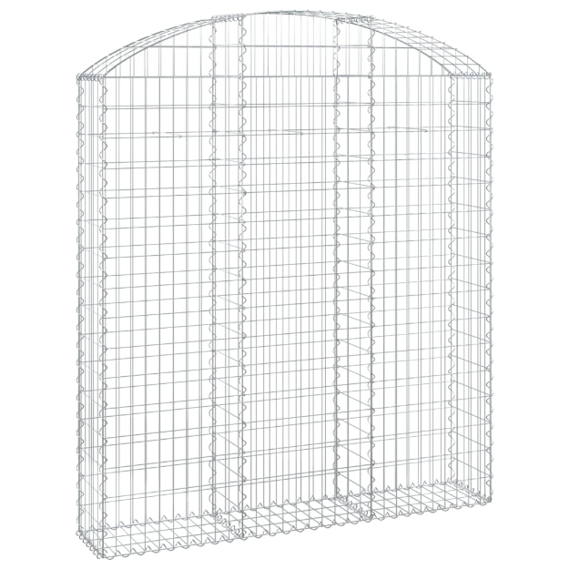 Cesto Gabbione ad Arco 150x30x160/180 cm Ferro Zincato