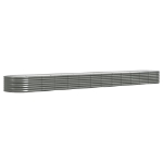Letto Giardino Acciaio Verniciato a Polvere 512x80x36 cm Grigio