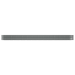 Letto Giardino Acciaio Verniciato a Polvere 512x80x36 cm Grigio