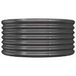 Vaso Giardino Acciaio Verniciato a Polvere 80x80x36cm Antracite