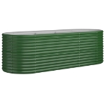 Letto Giardino Acciaio Verniciato a Polvere 224x80x68 cm Verde