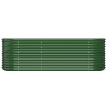 Letto Giardino Acciaio Verniciato a Polvere 224x80x68 cm Verde
