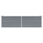 Letto Rialzato Giardino in Acciaio Zincato 160x40x45 cm Grigio