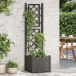 Fioriera da Giardino con Graticcio 43x43x142 cm PP Antracite