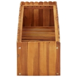 Letto Rialzato da Giardino 100x30x25 cm in Massello di Acacia