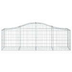 Cesto Gabbione ad Arco 200x50x60/80 cm Ferro Zincato