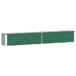 Letto Rialzato in Acciaio Zincato 320x40x45 cm Verde
