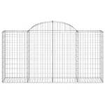 Cesto Gabbione ad Arco 200x50x100/120 cm Ferro Zincato