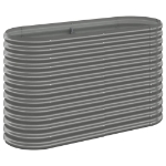 Letto Giardino Acciaio Verniciato a Polvere 114x40x68 cm Grigio
