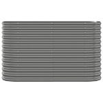 Letto Giardino Acciaio Verniciato a Polvere 114x40x68 cm Grigio