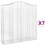 Cesti Gabbioni ad Arco 7 pz 200x50x200/220 cm Ferro Zincato