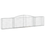 Cesti Gabbioni ad Arco 4 pz 400x30x80/100 cm Ferro Zincato