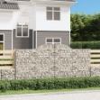 Cesti Gabbioni ad Arco 12 pz 300x50x140/160 cm Ferro Zincato