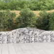 Cesti Gabbioni ad Arco 10 pz 400x30x60/80 cm Ferro Zincato