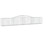 Cesti Gabbioni ad Arco 10 pz 400x30x60/80 cm Ferro Zincato