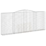Cesti Gabbioni ad Arco 3 pz 400x30x160/180 cm Ferro Zincato