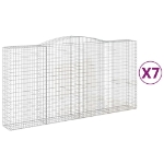 Cesti Gabbioni ad Arco 7 pz 400x50x200/220 cm Ferro Zincato