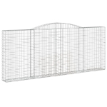 Cesti Gabbioni ad Arco 9 pz 400x30x160/180 cm Ferro Zincato