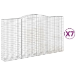 Cesti Gabbioni ad Arco 7 pz 400x50x220/240 cm Ferro Zincato