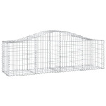 Cesti Gabbioni ad Arco 7 pz 200x50x60/80 cm Ferro Zincato
