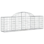 Cesti Gabbioni ad Arco 10 pz 200x30x60/80 cm Ferro Zincato