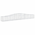 Cesti Gabbioni ad Arco 9 pz 400x50x40/60 cm Ferro Zincato