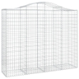 Cesto Gabbione ad Arco 200x50x160/180 cm Ferro Zincato