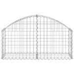 Cesto Gabbione ad Arco 100x30x40/60 cm Ferro Zincato