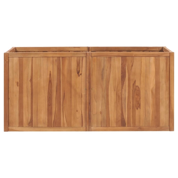 Letto Rialzato 150x50x70 cm in Legno Massello di Teak