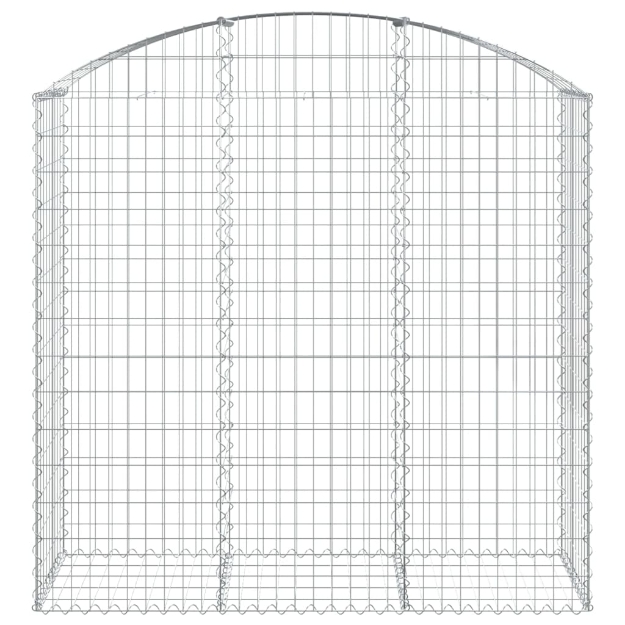 Cesto Gabbione ad Arco 150x50x140/160 cm Ferro Zincato