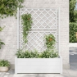 Fioriera da Giardino con Graticcio 100x43x142 cm PP Bianco