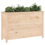 Fioriera Rialzata da Giardino 119,5x40x78cm Legno Massello Pino