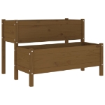 Fioriera Marrone Ambra 110x84x75 cm in Legno Massello di Pino