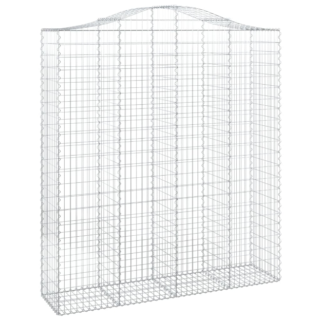 Cesto Gabbione ad Arco 200x50x220/240 cm Ferro Zincato