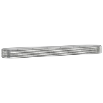 Letto Giardino Acciaio Verniciato Polvere 507x100x36cm Argento