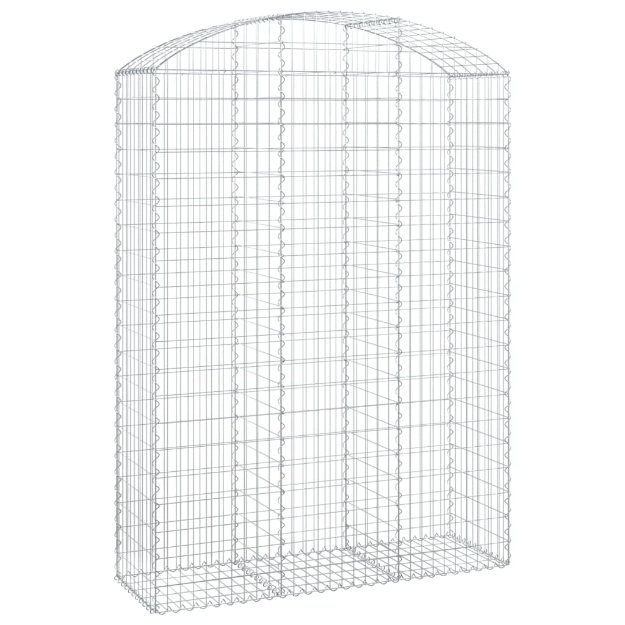 Cesto Gabbione ad Arco 150x50x200/220 cm Ferro Zincato