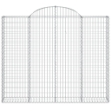 Cesto Gabbione ad Arco 200x30x160/180 cm Ferro Zincato