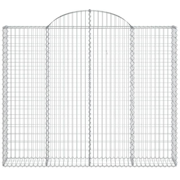 Cesto Gabbione ad Arco 200x30x160/180 cm Ferro Zincato