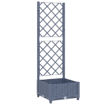 Fioriera da Giardino e Graticcio Grigio Blu 40x40x121,5 cm PP