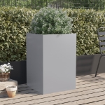 Fioriera Argento 52x48x75 cm in Acciaio Zincato