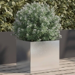 Fioriera Argento 32x30x29 cm in Acciaio Inox