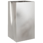 Fioriera Argento 42x38x75 cm in Acciaio Inox