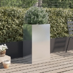 Fioriera Argento 42x38x75 cm in Acciaio Inox