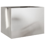 Fioriera Argento 62x47x46 cm in Acciaio Inox